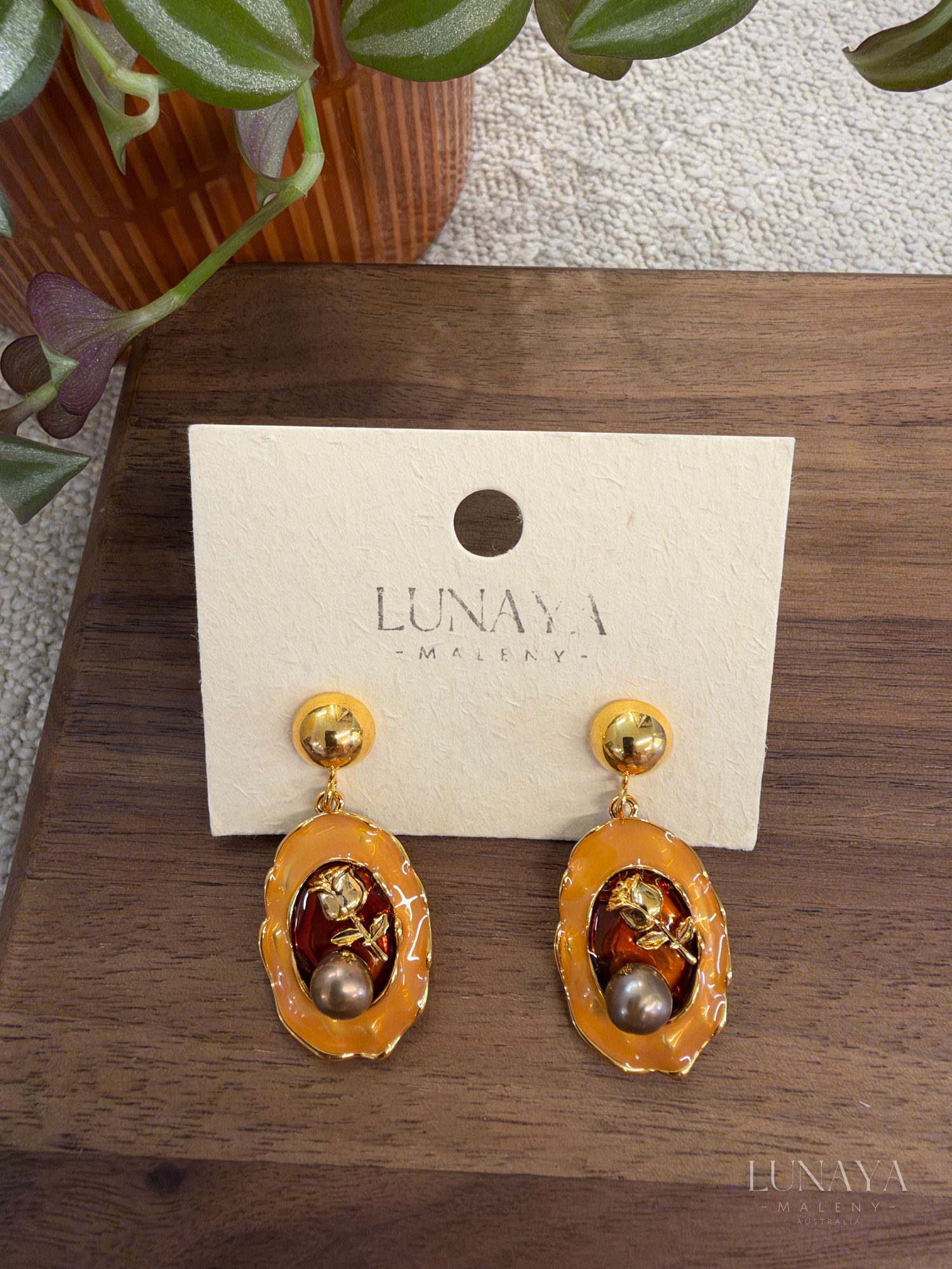 Handcrafted Enamel Earrings